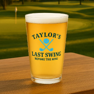 Laatste Swing Voor De Ring Golf Bachelor Glas