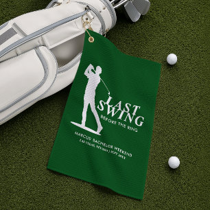 Laatste Swing voor de Ring Golf Bachelor Golfhanddoek