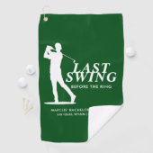 Laatste Swing voor de Ring Golf Bachelor Golfhanddoek (Insitu)