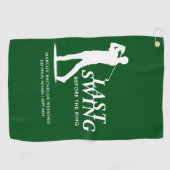 Laatste Swing voor de Ring Golf Bachelor Golfhanddoek (Horizontaal)