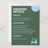 Laatste swing voor de Ring Golf Bachelor Kaart (Achterkant)