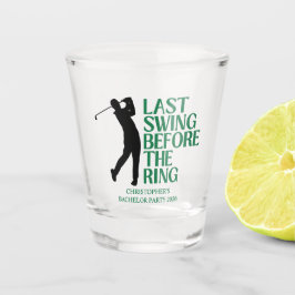 Laatste Swing Voor De Ring Golf Bachelor Party Shot Glas