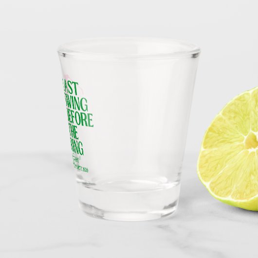 Laatste Swing Voor De Ring Golf Bachelor Party Shot Glas (Rechts)