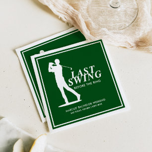 Laatste Swing Voor de Ring Golf Bachelor Servet