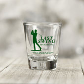 Laatste Swing voor de Ring Golf Bachelor Shot Glas