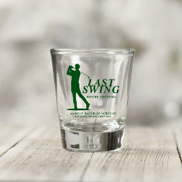 Laatste Swing voor de Ring Golf Bachelor Shot Glas