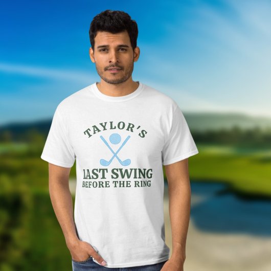 Laatste swing voor de Ring Golf Bachelor T-shirt