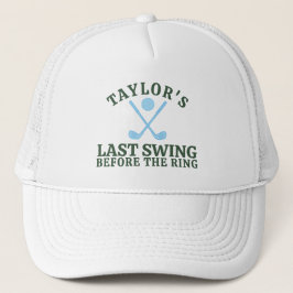 Laatste Swing Voor De Ring Golf Bachelor Trucker Pet