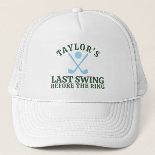 Laatste Swing Voor De Ring Golf Bachelor Trucker Pet