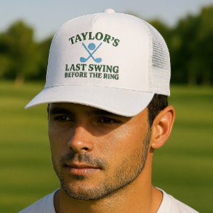 Laatste Swing Voor De Ring Golf Bachelor Trucker Pet