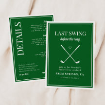Laatste Swing Voor de Ring Golf Bachelorette