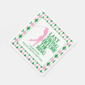 Laatste swing voor de Ring Golf Bachelorette Party Servet (Hoek)