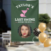 Laatste Swing Voor de Ring Golf Bachelorette Spandoek