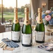 Laatste Swing Voor de Ring Golf Bachelorette Sparkling Wijnetiket