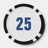 Laatste Swing Voor de Ring Honkbal Bachelor Party Poker Chips (Achterkant)