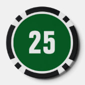 Laatste Swing Voor de Ring Honkbal Bachelor Party Poker Chips (Achterkant)