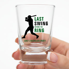 Laatste Swing Voor de Ring Honkbal Bachelor Party Shot Glas