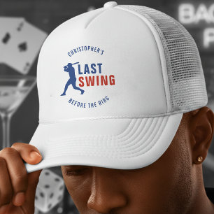 Laatste Swing Voor de Ring Honkbal Bachelor Party Trucker Pet
