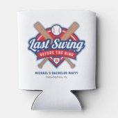 Laatste Swing Voor de Ring Honkbal Blikjeskoeler (Achterkant)