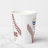 Laatste Swing Voor de Ring! Honkbal Bruidsdouche Papieren Bekers (Rechts)