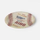 Laatste Swing Voor De Ring! Honkbal Bruidsdouche Papieren Bordje (Gekanteld)