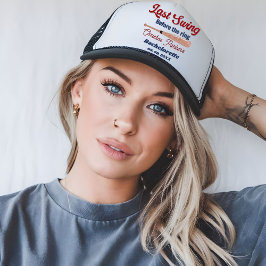 Laatste swing voor de ring honkbal vrijgezellenfee trucker pet