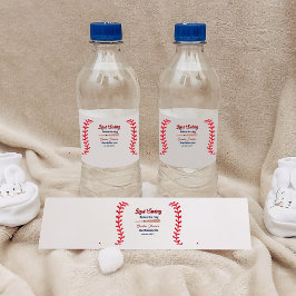 Laatste swing voor de ring honkbal vrijgezellenfee waterfles etiket