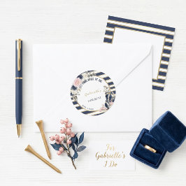 Laatste Swing Voor de Ring I Bachelorette Preppy Ronde Sticker