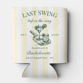 Laatste Swing Voor De Ring Pickleball Bach Weekend Blikjeskoeler (Achterkant)