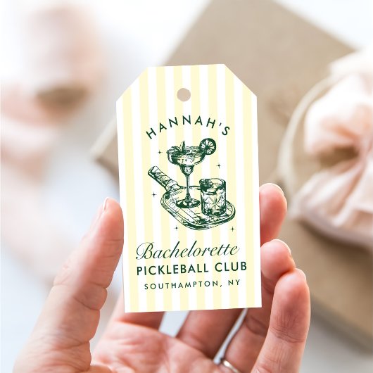 Laatste Swing Voor De Ring Pickleball Bach Weekend Cadeaulabel