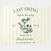 Laatste Swing Voor De Ring Pickleball Bach Weekend Fleece Deken (Voorkant (Horizontaal))