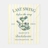 Laatste Swing Voor De Ring Pickleball Bach Weekend Fleece Deken (Voorkant)