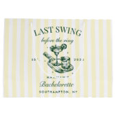 Laatste Swing Voor De Ring Pickleball Bach Weekend Groot Cadeauzakje (Achterkant)