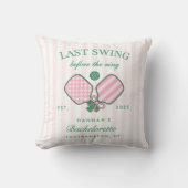 Laatste Swing Voor De Ring Pickleball Bach Weekend Kussen (Voorkant)