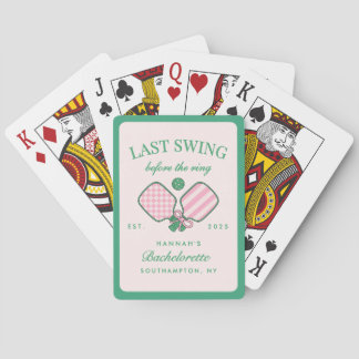 Laatste Swing Voor De Ring Pickleball Bach Weekend Pokerkaarten