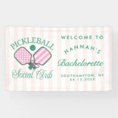 Laatste Swing Voor De Ring Pickleball Bach Weekend Spandoek (Horizontaal)