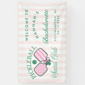 Laatste Swing Voor De Ring Pickleball Bach Weekend Spandoek (Verticaal)