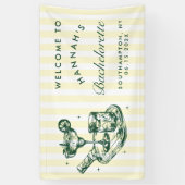 Laatste Swing Voor De Ring Pickleball Bach Weekend Spandoek (Verticaal)