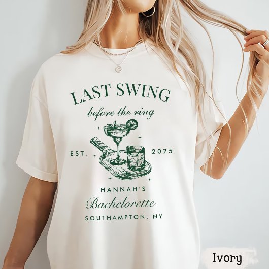 Laatste Swing Voor De Ring Pickleball Bach Weekend T-shirt