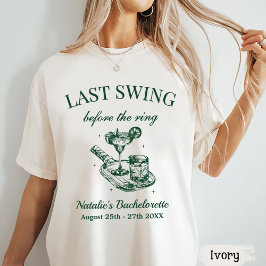 Laatste Swing Voor De Ring Pickleball Bach Weekend T-shirt