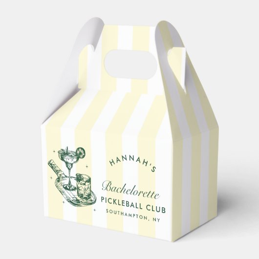 Laatste Swing Voor De Ring Pickleball Bachelorette Bedankdoosjes (Voorkant Zijde)