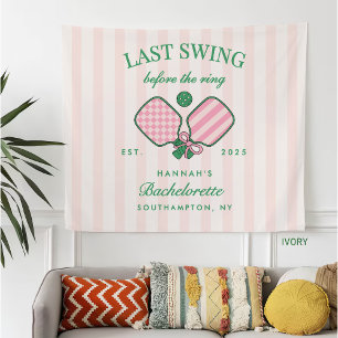 Laatste Swing Voor De Ring Pickleball Bachelorette Fleece Deken
