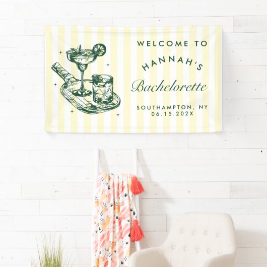 Laatste Swing Voor De Ring Pickleball Bachelorette Spandoek (Insitu)