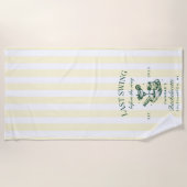 Laatste Swing Voor De Ring Pickleball Bachelorette Strandlaken (Voorkant)