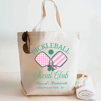 Laatste Swing Voor De Ring Pickleball Bachelorette Tote Bag