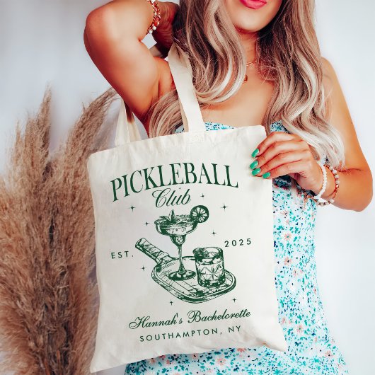 Laatste Swing Voor De Ring Pickleball Bachelorette Tote Bag