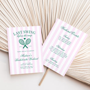 Laatste swing voor de ring Retro Tennis Bach Kaart