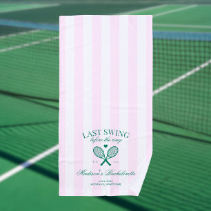 Laatste Swing Voor De Ring Retro Tennis Bach Strandlaken