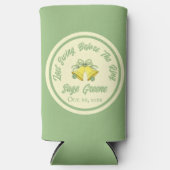 Laatste Swing Voor de Ring Sage & Cream Pickleball Seltzer Blikjeskoeler (Voorkant)