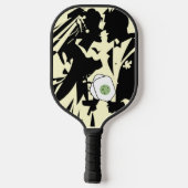 Laatste Swing Voor de Ring Sage en Crème Huwelijk Pickleball Paddle (Achterkant)